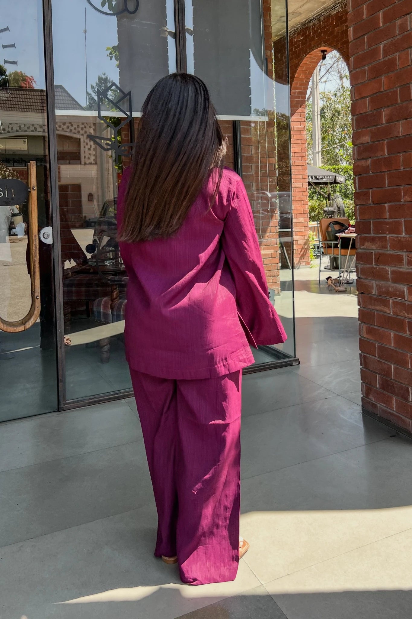 PURPLE BELL SLEEVE TOP