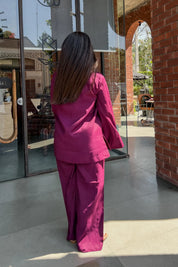 PURPLE BELL SLEEVE TOP